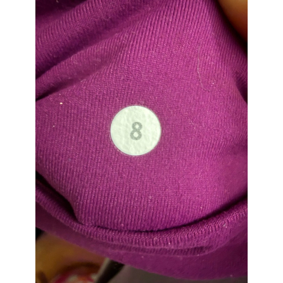 Women's Lululemon Purple High Times Rhythm Leggings with Criss Cross Detail - Picture 5 of 5